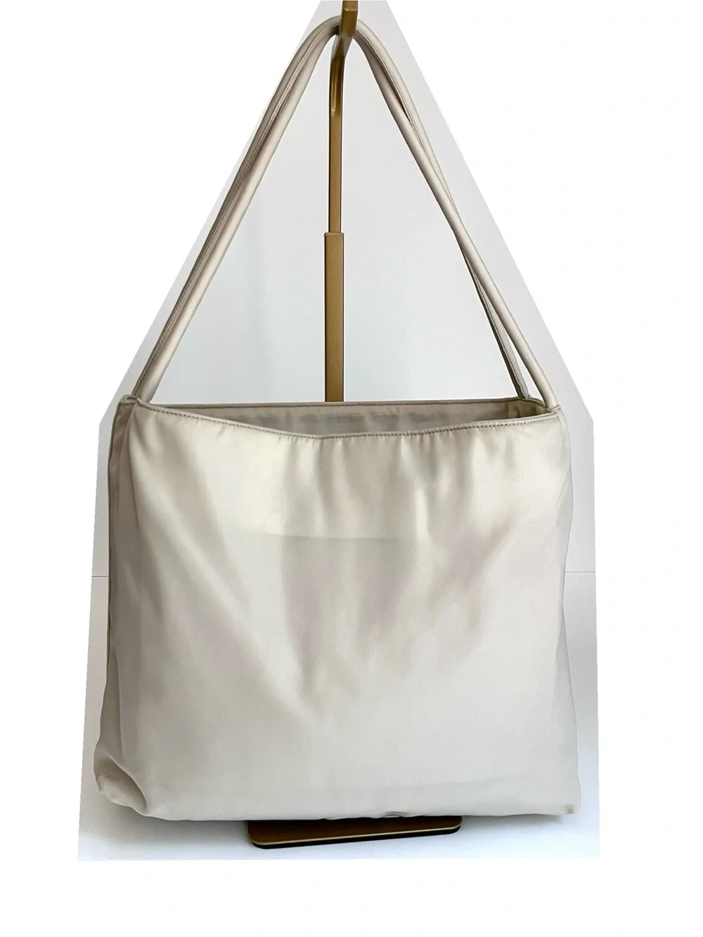 Vintage Prada | Tessuto Nylon | Medium Tote Bag | Cream Beige Ivory